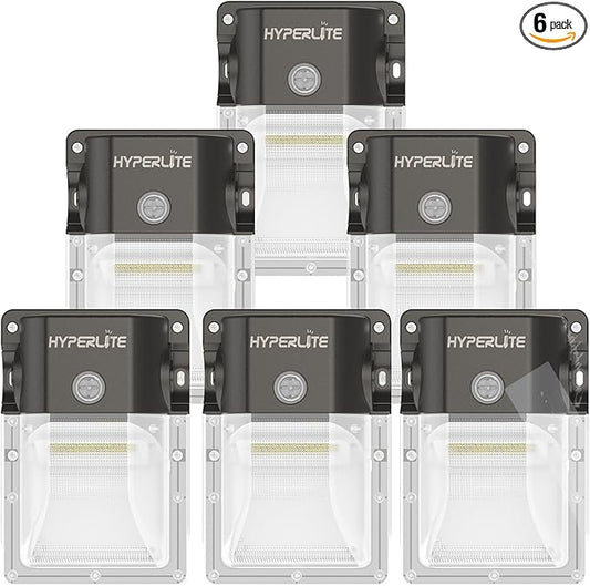 HYPERLITE LED Wall Pack Light: 30W 3600lm 5000K Daylight Dusk to Dawn Outdoor
