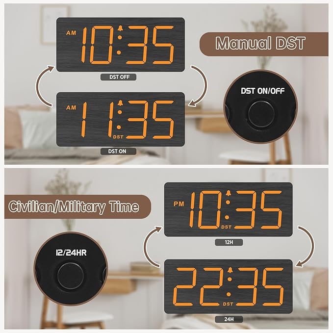 DreamSky Wooden Digital Alarm Clock