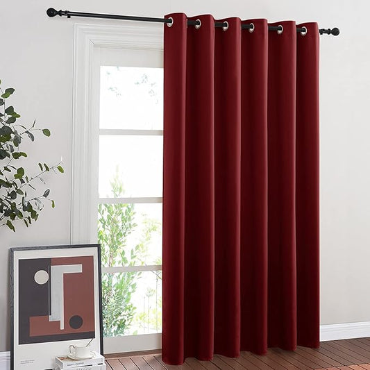 NICETOWN Glass Door Curtains for Window, Wide Thermal Curtain Panels, Sliding