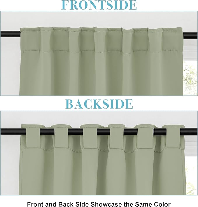 RYB HOME Blackout Curtains for Bedroom, Window Shades Thermal Insulating
