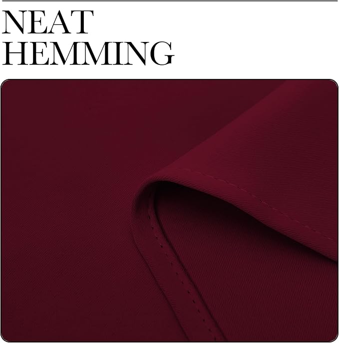 NICETOWN Blackout Curtains for Bedroom, Wine Red, 1 Pair, 42 by 45-inch