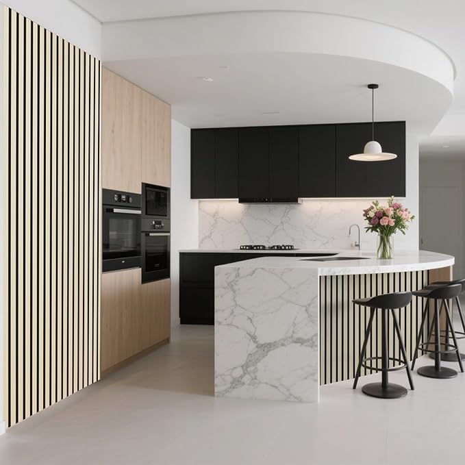 Art3d 2-Pack Acoustic Wood Slat Wall Panel