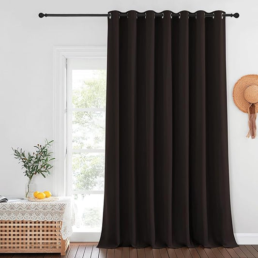 NICETOWN Patio Door Curtain Sound Blocking, Bedroom Privacy Room Divider Curtain
