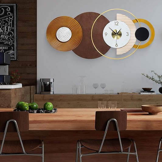 32x16 inch Large Modern Mid-Century Wall Clock