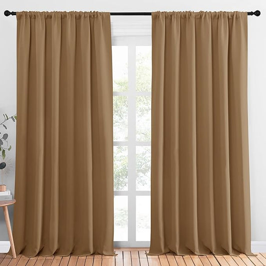 NICETOWN Blackout Curtains Window Draperies, 70 by 95 inches Long, Window