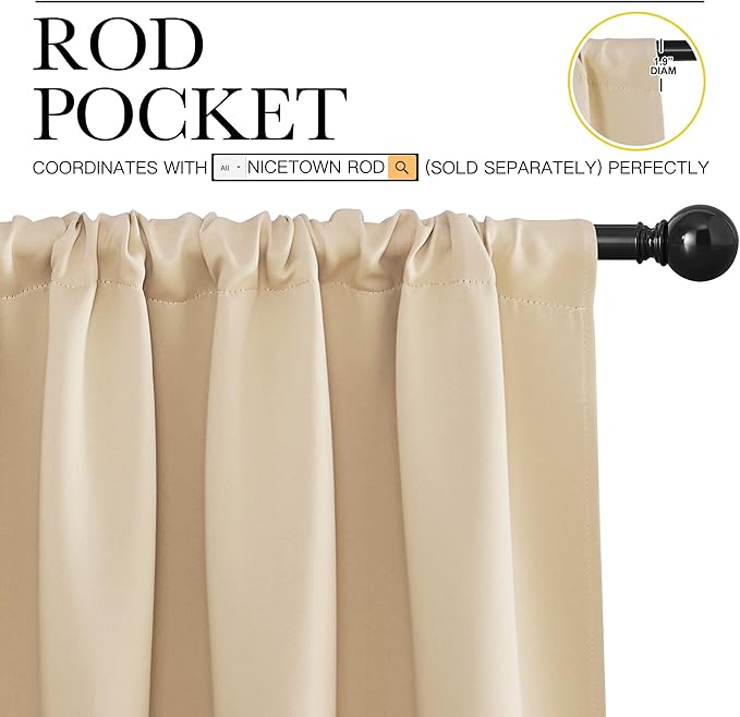 NICETOWN Room Darkening Curtains