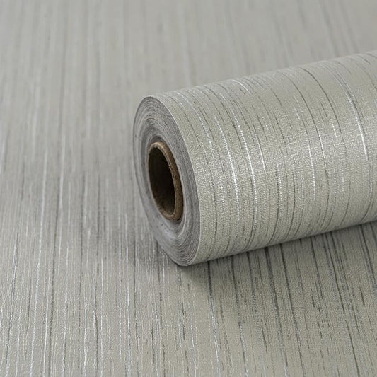 Grey Grasscloth Wallpaper Peel and Stick Textured Wallpaper