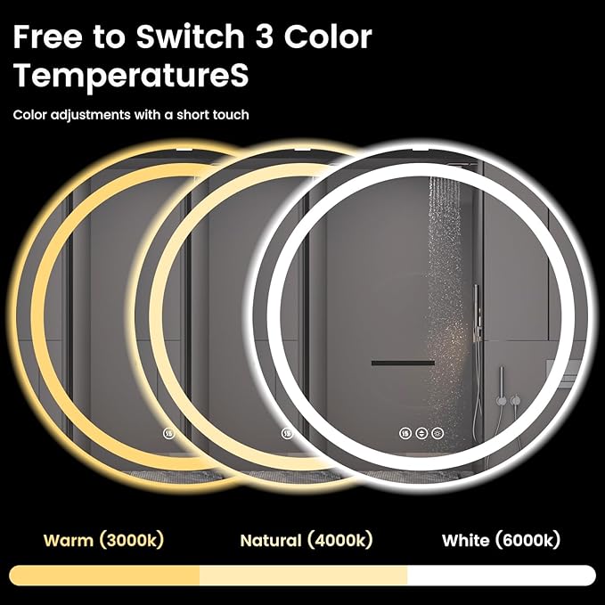 42" x 42" LED Bathroom Mirror