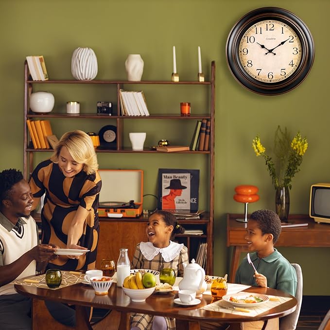 Crosstime 18 Inch Vintage Large Wall Clock