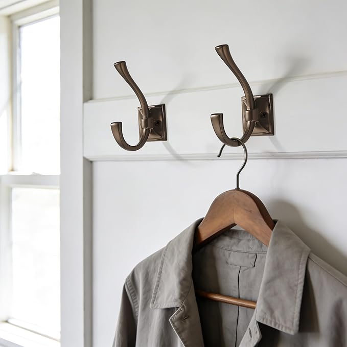 TUNNY 5 Pack Antique Design Wall Hanging Coat Hooks