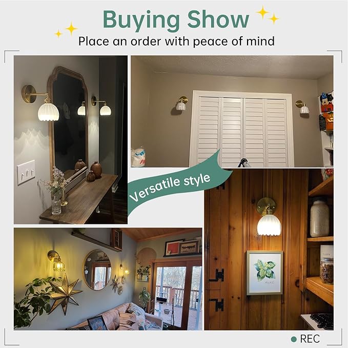 Shenmoyl Vintage Wall Sconces