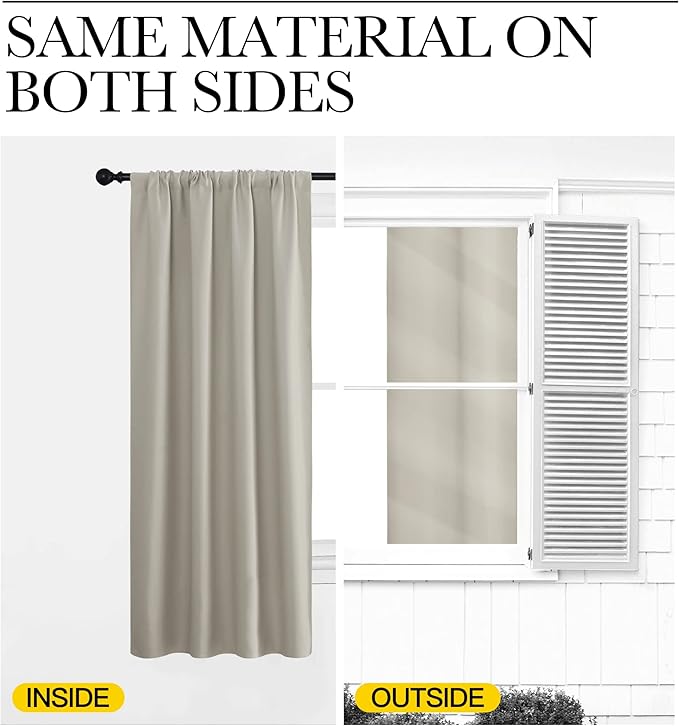 NICETOWN Blackout Curtains for Living Curtains, Room Darkening Window Curtain