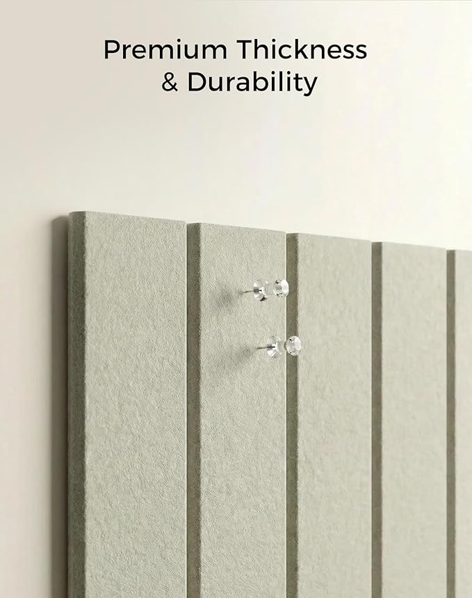 Aothia 12-Pack Felt Bulletin Board Tiles, 48x36 Modular Pin Board