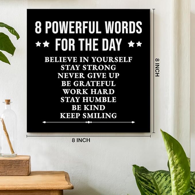 Inspirational Wall Decor, Motivational Canvas Painting Wall Art