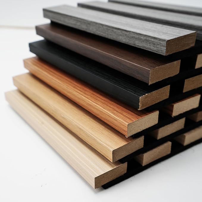 Art3d 6-Pack Acoustic Wood Slat Wall Panel Sample