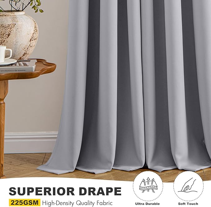 MIULEE Blackout Curtains for Bedroom Living Room 2 Panels, Thermal Insulated