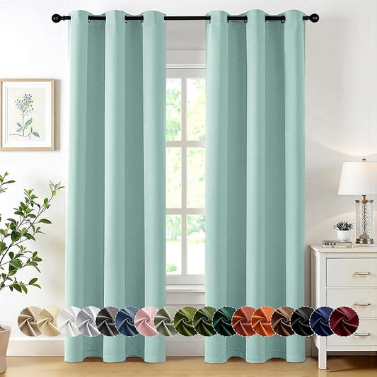 MIULEE Blackout Curtains for Bedroom Living Room 2 Panels, Thermal Insulated