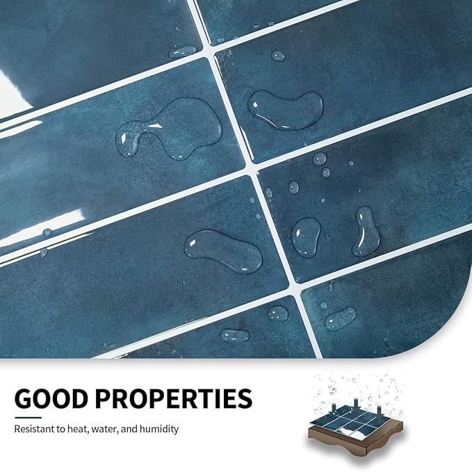 Peel and Stick Backsplash 3D Wall Tiles, Self-Adhesive, Oil Proof, Waterproof