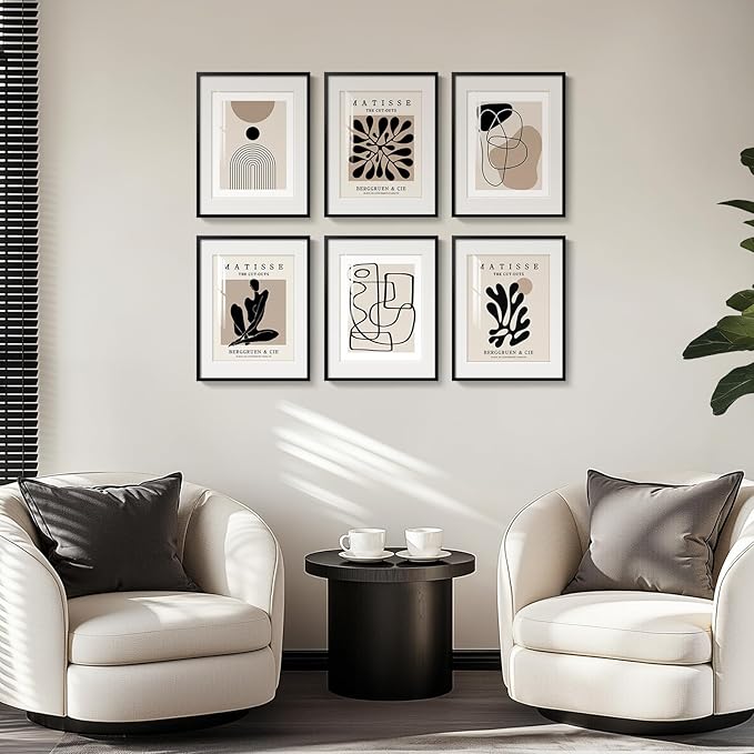 Framed Neutral Abstract Wall Art