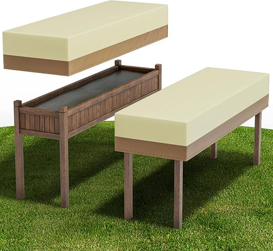 Decoroca 2âx6â Planter Boxes Cover - Elevated Planter Boxes Protects with All-Natural 600D Nylon & Water-Resistant Coating - Strong Enough to Withstand Weed Seeds, Heavy Rain & Snowfall