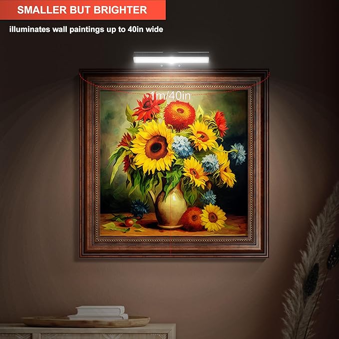 2 PACK Picture Light for Painting Battery