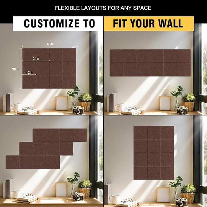 TSJOFFICE Large Cork Board for Wall