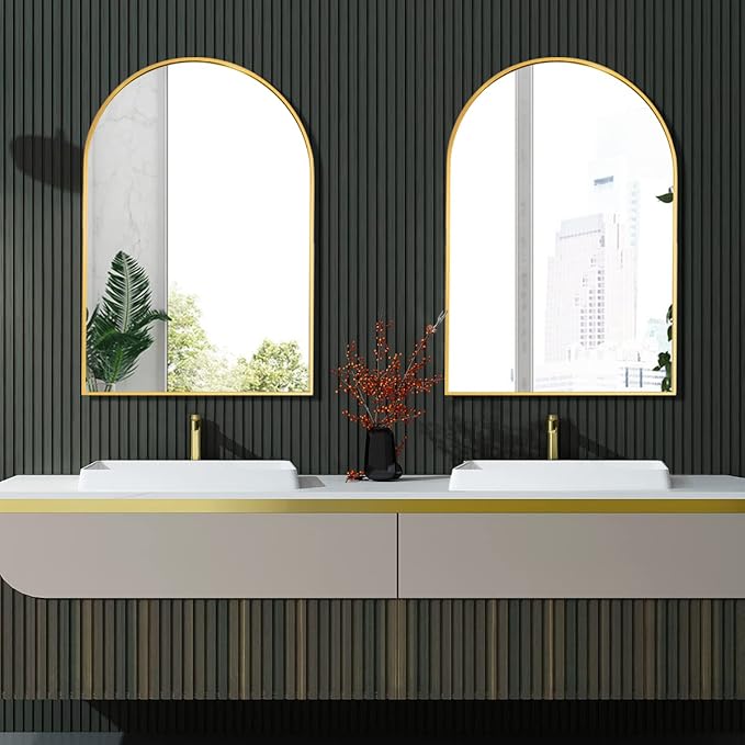 Arched Wall Mirror, Living Room, Hang Vertical or Horizontal
