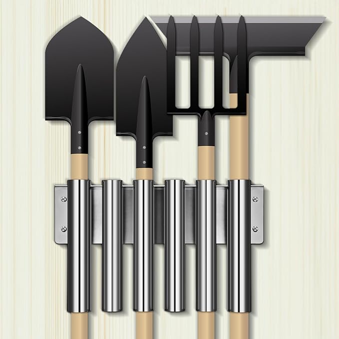 MorningRo Shovel Holder for Truck Garden Tool Holding Rack Tool Box Mount for Rakes Snow Shovels Hoes