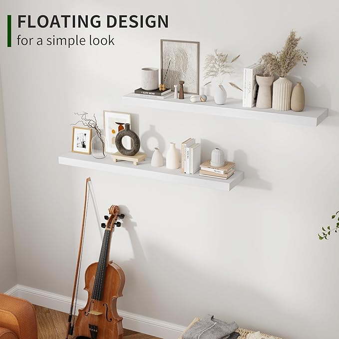 Marsmiles Wood Floating Shelves