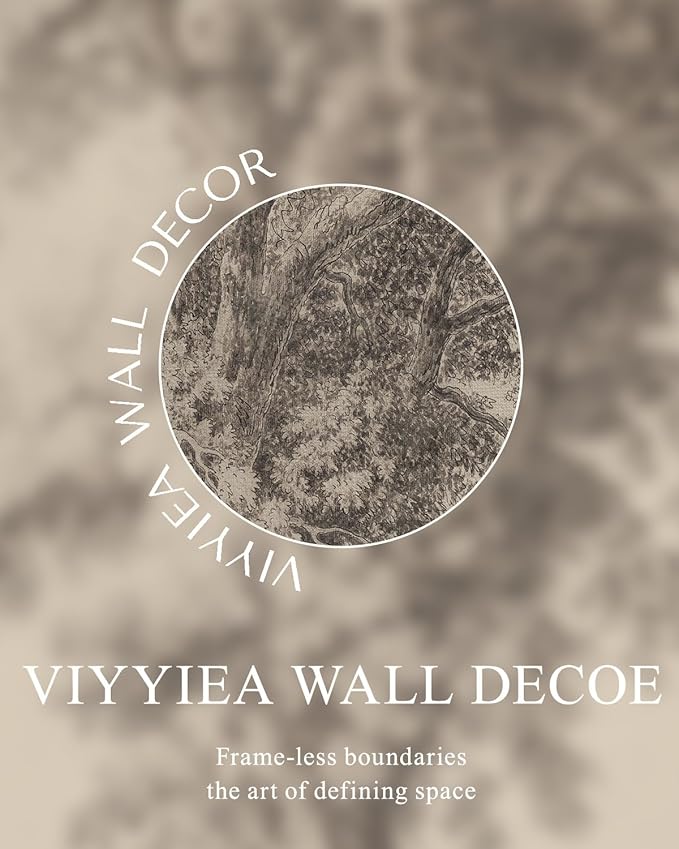 VIYYIEA Extra Large Size Canvas Wall Art, 36x54 Inch Vintage Tree Landscape Hanging Scroll, Oversized Rustic Nature Artwork for Living Room, Bedroom, or Study