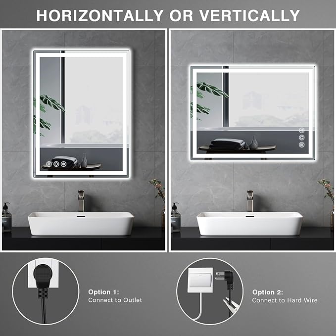 Memobarco LED Mirror for Bathroom 20"x 28"