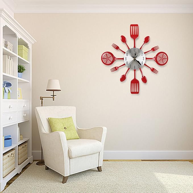 16 Inch Cutlery Kitchen Wall Clocks