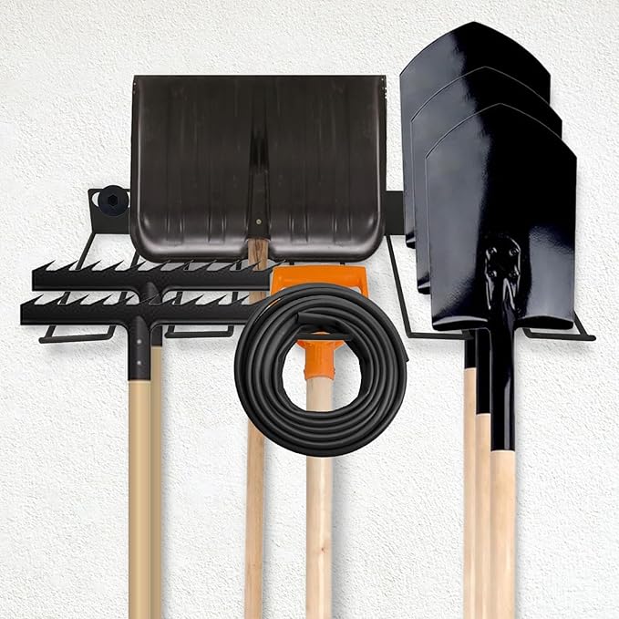 Resin Storage Shed Shelves Accessory,Wall Mount Tool Storage Rack with EZ Bolt Assembly for Suncast Select Outdoor Shed Models Wall Mount Tool Organizer for Hanging Lawn and Garden Tools