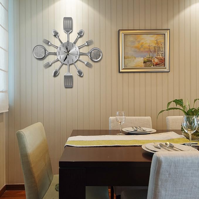 16 Inch Cutlery Kitchen Wall Clocks