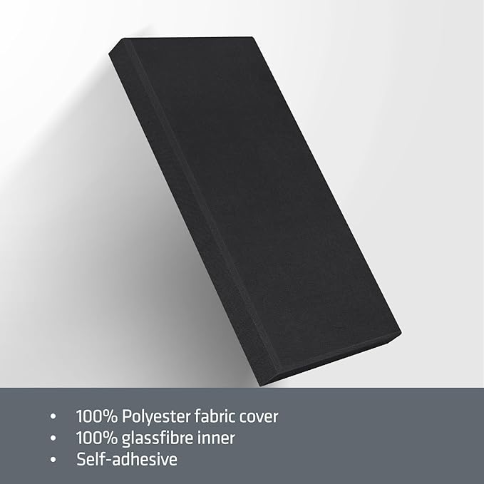 UMIACOUSTICS 4 PCS Acoustic Panels, 2“ Thick 23.6" x 11.8" Fiberglass Sound