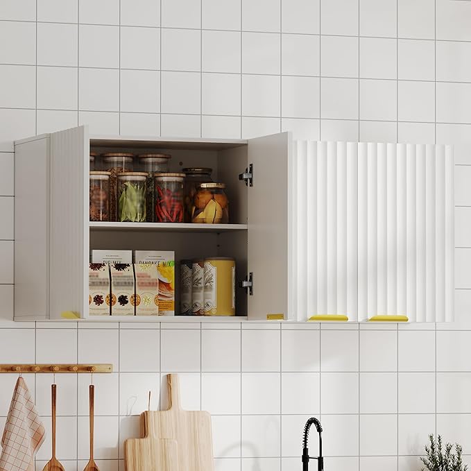 ChooChoo 4 Doors Wall Cabinet Laundry Room, Bathroom Wall Cabinet