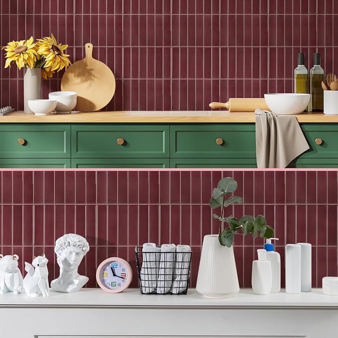 Peel and Stick Backsplash 3D Wall Tiles, Self-Adhesive, Oil Proof, Waterproof