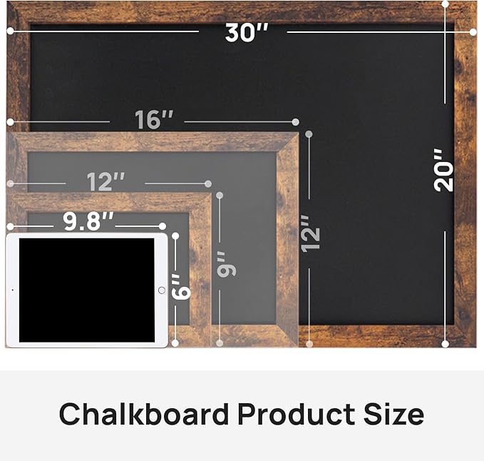 Magnetic Chalkboard, 20x30 Inches Blackboard