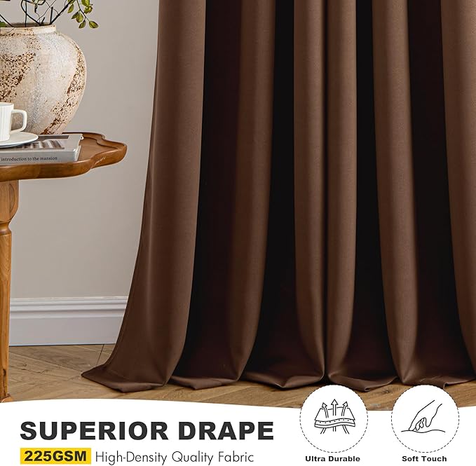 MIULEE Blackout Curtains for Bedroom Living Room 2 Panels, Thermal Insulated