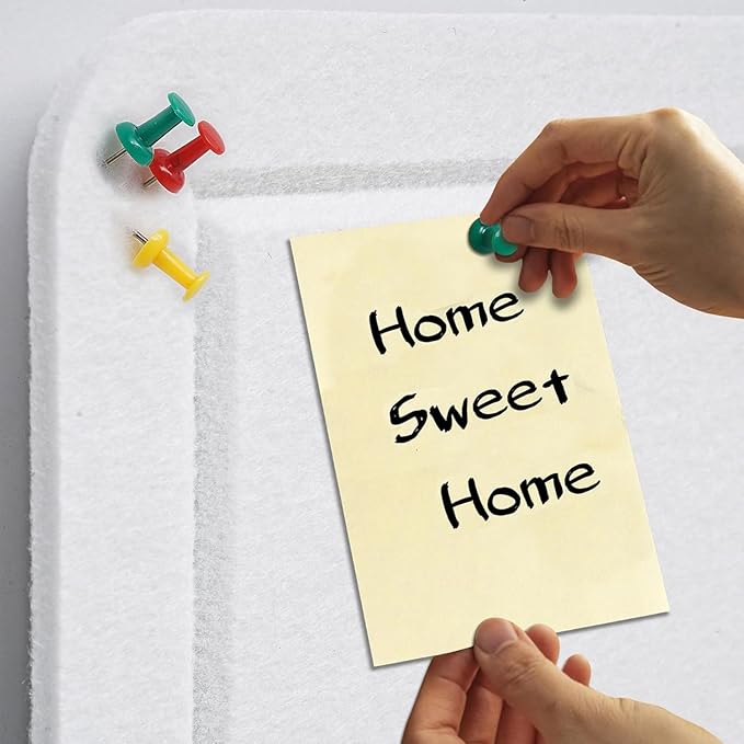 Large Bulletin Board, 48 X 36 inches Felt Board Notice Pin Board, Self-Adhesive