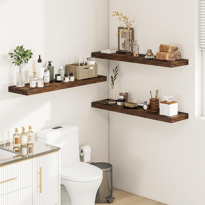 Vivelove 12" Deep Floating Shelves