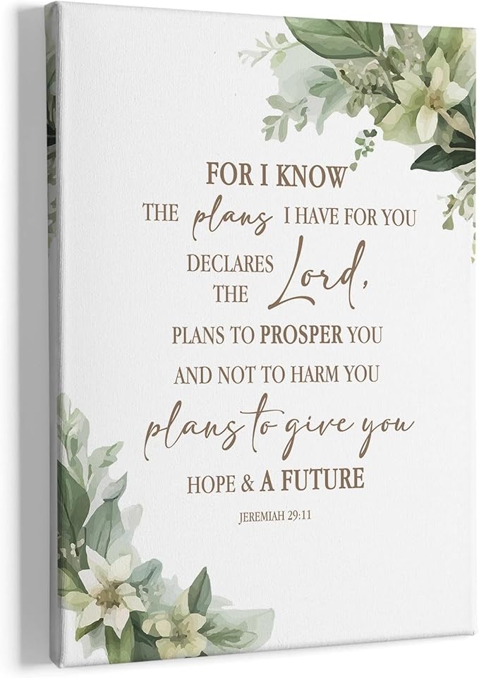 HIWX Christian Bible Verses Wall Decor,