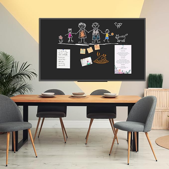 JILoffice Magnetic Chalkboard/Black Board 72 x 40 Inch