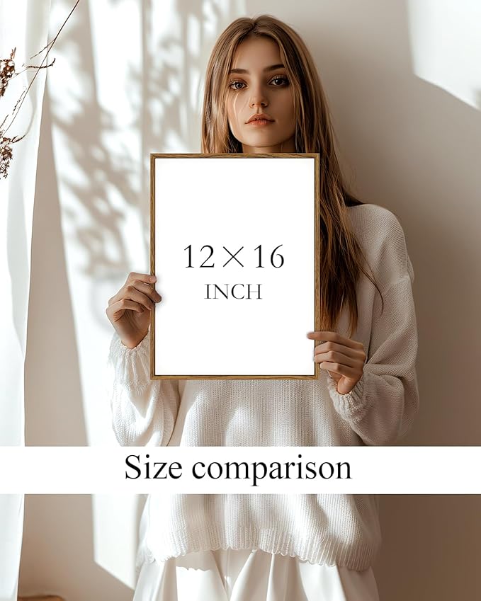 InSimSea Framed Canvas Prints Art Vintage Decor, Countryside Wall Art Decorations for Living Room, Retro Lakeside Paintings Prints, Home Wall Decor for Bathroom Bedroom, 12"x16"