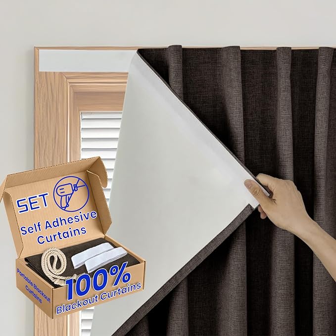 No-Drill 100% Blackout Shade