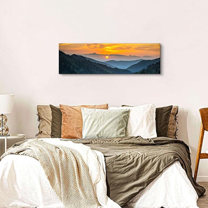 Sunset Blue Ridge Mountain Wall Art