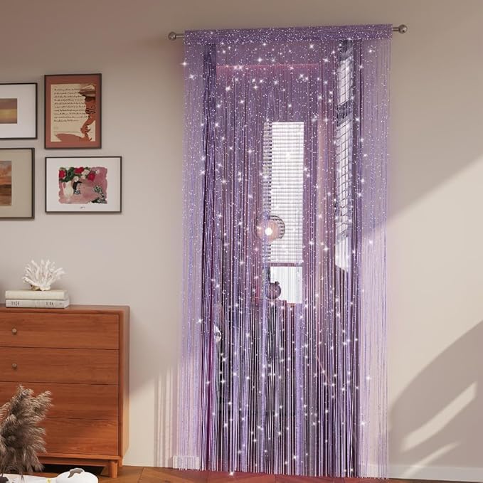 ave split Decorative Door String Curtain Wall Panel Fringe Window Room Divider