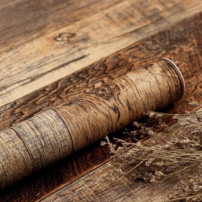 TANONE Wood Contact Paper Peel and Stick 17.5" X 118"