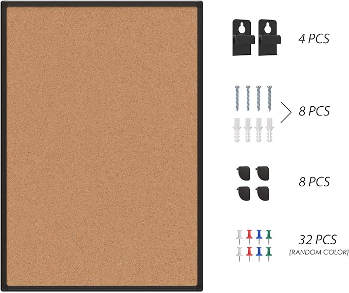 2-Pack Cork Board Bulletin Board 20 x 30, Office Board