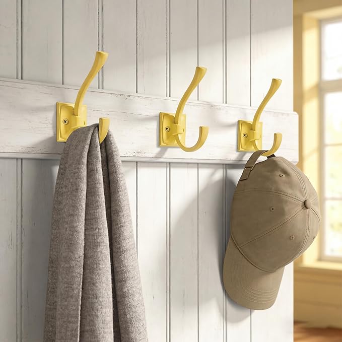 TUNNY 5 Pack Antique Design Wall Hanging Coat Hooks